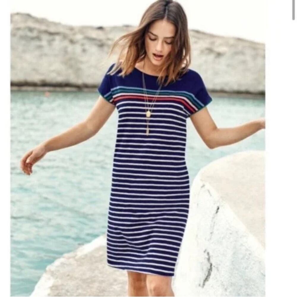 Boden  Paulina Jersey Dress Navy Striped Size 8P